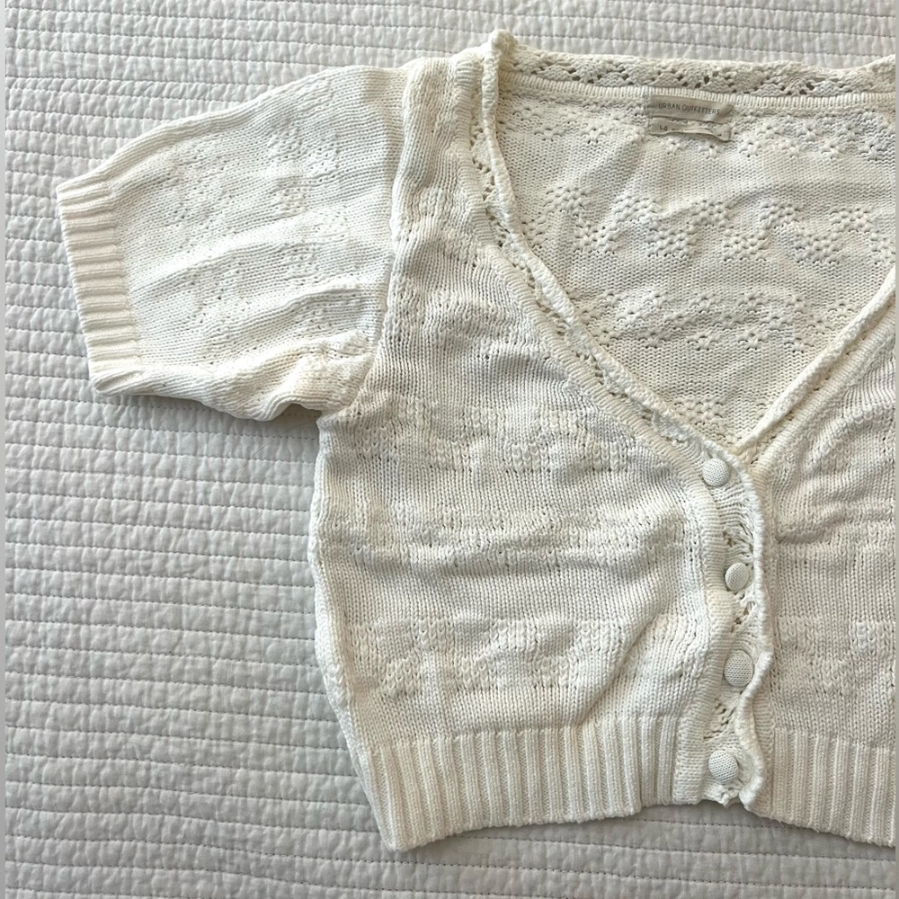 Urban Outfitters “Brenda Short Sleeve Cardigan” - Size Large